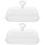 2Pcs Clear Butter Storage Box Sealed Cover for Home Tableware Use 4