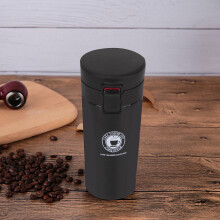 Nouvelle tasse isotherme de voyage en acier inoxydable noir