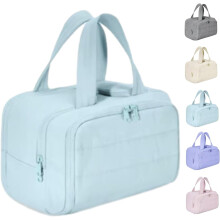 Hrtesus Cureaway reiscosmeticatas, Cureaway grote reiscosmeticatas met wijde opening, platte make-up toilettas met wijde opening