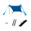 Portable Beach Tent Sun Shelter Windproof Camping Canopy Blue 1