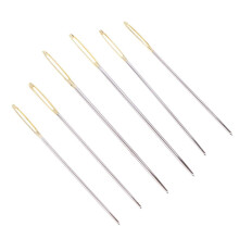 Juego de 6 piezas de herramientas de costura manual para reparar lona, cuero, seda y mezclilla.
