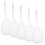 10Pcs Heat-Resistant Handle Colander Spoons Kitchen Skimmer White 3