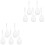 10Pcs Heat-Resistant Handle Colander Spoons Kitchen Skimmer White 4