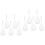 10Pcs Heat-Resistant Handle Colander Spoons Kitchen Skimmer White 5
