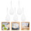10Pcs Heat-Resistant Handle Colander Spoons Kitchen Skimmer White 10