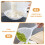 10Pcs Heat-Resistant Handle Colander Spoons Kitchen Skimmer White 11