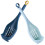 6Pcs Plastic Colander Strainer Spoon Blue Pasta Scoop for Cooking Use 3