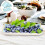 16Pièces Plateaux Buffet Jetables En Papier Bleu Pour Réceptions 11