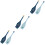 6Pcs Plastic Colander Strainer Spoon Blue Pasta Scoop for Cooking Use 6