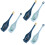 6Pcs Plastic Colander Strainer Spoon Blue Pasta Scoop for Cooking Use 7