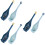 6Pcs Plastic Colander Strainer Spoon Blue Pasta Scoop for Cooking Use 8