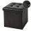 Storage Faux Leather Folding Stool 1