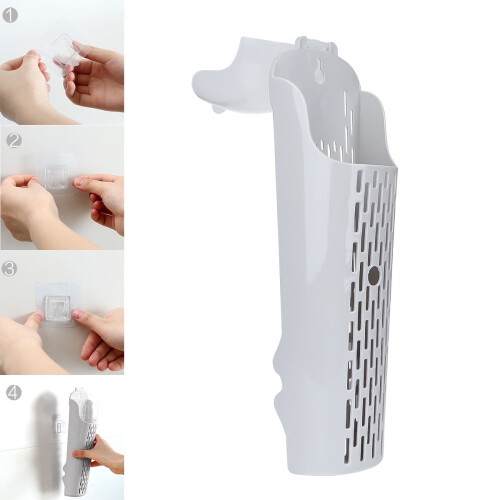 Flatware Holder Wall Mounted Grey Tough Lightweight for Kitchen Utensil Storage