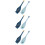 6Pcs Plastic Colander Strainer Spoon Blue Pasta Scoop for Cooking Use 9