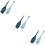 6Pcs Plastic Colander Strainer Spoon Blue Pasta Scoop for Cooking Use 10