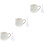 3Pcs Household White Ceramic Creamer Pitcher Multi-Use Milk Dispenser 5