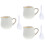 3Pcs Household White Ceramic Creamer Pitcher Multi-Use Milk Dispenser 6