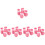 20Pcs Pink Cat Paw Booties Rubber Covers Adjustable Anti- 4