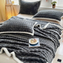 Heavyweight Fleece Blanket, Double-Sided Velvet All-Season Comfort, Home Decor Nap Car Seat Cozy Throw