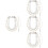 8Pcs Silver Pearl Bag Chain DIY Shoulder Strap Replacement for Bags 5