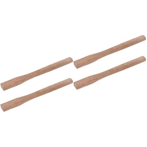 4Pcs Practical Wooden Grip Handle for Repair Durable Light Brown 2