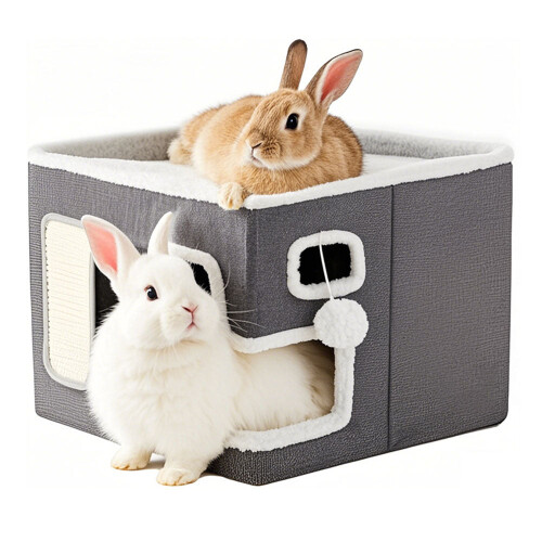 Multi-Level Hideaway Bed for Small Pets