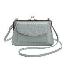 Dames crossbodytas met kliksluiting, PU-leer, schoudertas, handtas/messengerbag
