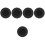 5Pcs Black Silicone Protector Cover for Pet Collar Holder 4