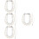 8Pcs Silver Pearl Bag Chain DIY Shoulder Strap Replacement for Bags 6