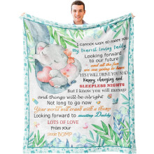 New Dad Blanket Gift – Baby Announcement, Gender Reveal, First-Time Daddy Throw (30x40"), Compatible with All New Parents
