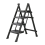 Metal Step Ladder with 4-Step Storage Rack 1
