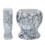 2Sets Natural Marble Garlic Pounder and Grinding Bowl for Kitchen 2