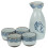 4Sets Decorative Japanese Style Sake Set Ceramic Pot and Delicate Cups 3