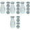 4Sets Decorative Japanese Style Sake Set Ceramic Pot and Delicate Cups 4