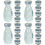 4Sets Decorative Japanese Style Sake Set Ceramic Pot and Delicate Cups 6