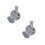 2Sets Natural Marble Garlic Pounder and Grinding Bowl for Kitchen 4