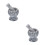 2Sets Natural Marble Garlic Pounder and Grinding Bowl for Kitchen 6