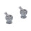 2Sets Natural Marble Garlic Pounder and Grinding Bowl for Kitchen 7