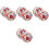 8Pcs Portable Inflatable Beach Balls Assorted Colors for Summer Fun 3