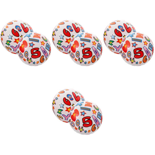 8Pcs Portable Inflatable Beach Balls Assorted Colors for Summer Fun 2