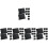 5Sets Black Mini Chalkboard Sign L-Shaped Table Display Message Boards 6