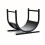 U-Shaped Metal Firewood Rack Stand 1