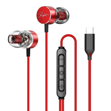 USB-C Wired Earphones with Mic, 10mm Driver HiFi Sound & DAC, 3-Button Control—compatible with Samsung S25/S24, Pixel 8/9, iPhone 15/16/17 Pro Max