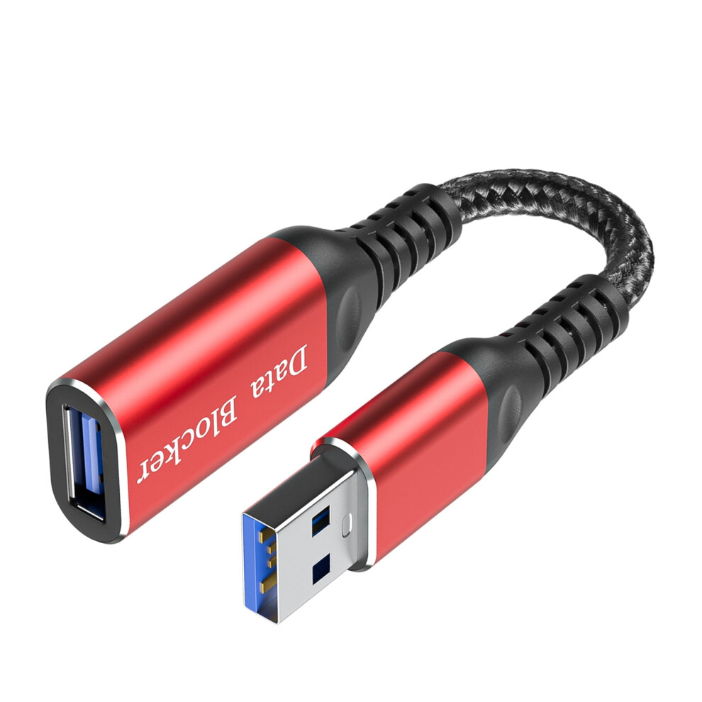 Feamos Usb Data Block Charging Cable Usb Female To Male Extension For Secure Charging Protects Computer Data 12Cm Length 9193271159384