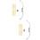 2Pcs Stainless Steel Eyebrow Ruler Tool Silver for Precise Measurement 4