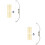 2Pcs Stainless Steel Eyebrow Ruler Tool Silver for Precise Measurement 5