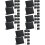 5Sets Black Mini Chalkboard Sign L-Shaped Table Display Message Boards 8