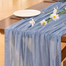 Chemin de table en mousseline couleur terre cuite, 305 cm – Décoration bohème rustique orange brûlé, idéal pour Thanksgiving, mariage, baby