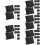 5Sets Black Mini Chalkboard Sign L-Shaped Table Display Message Boards 11