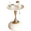Round Side Table for Living Spaces (White) 1